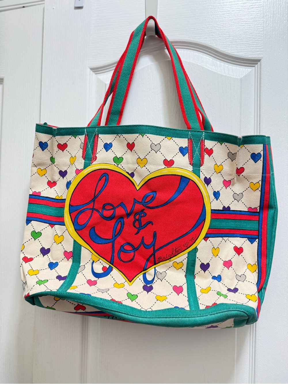 Brighton Love & Joy Heart Print Tote Bag - Multicolor